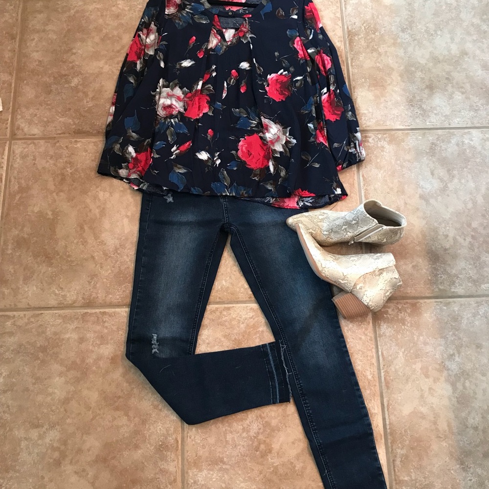 Floral tunic